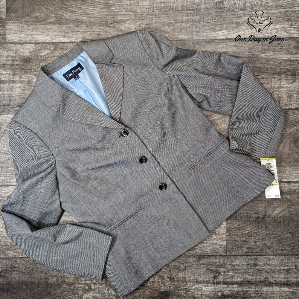 Evan Picone 3 Button Suit Jacket Blazer Size 14